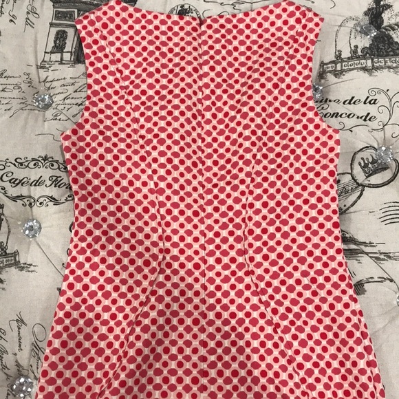 Lela Rose Polka Dot Stretch Jacquard Sheath Dress - Picture 8 of 8